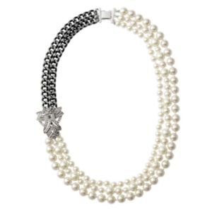stella&dot daisy pearl necklace